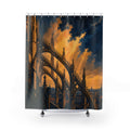 Gothic Flying Buttress Shower Curtain