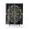 Gold Cream Medallion Shower Curtain