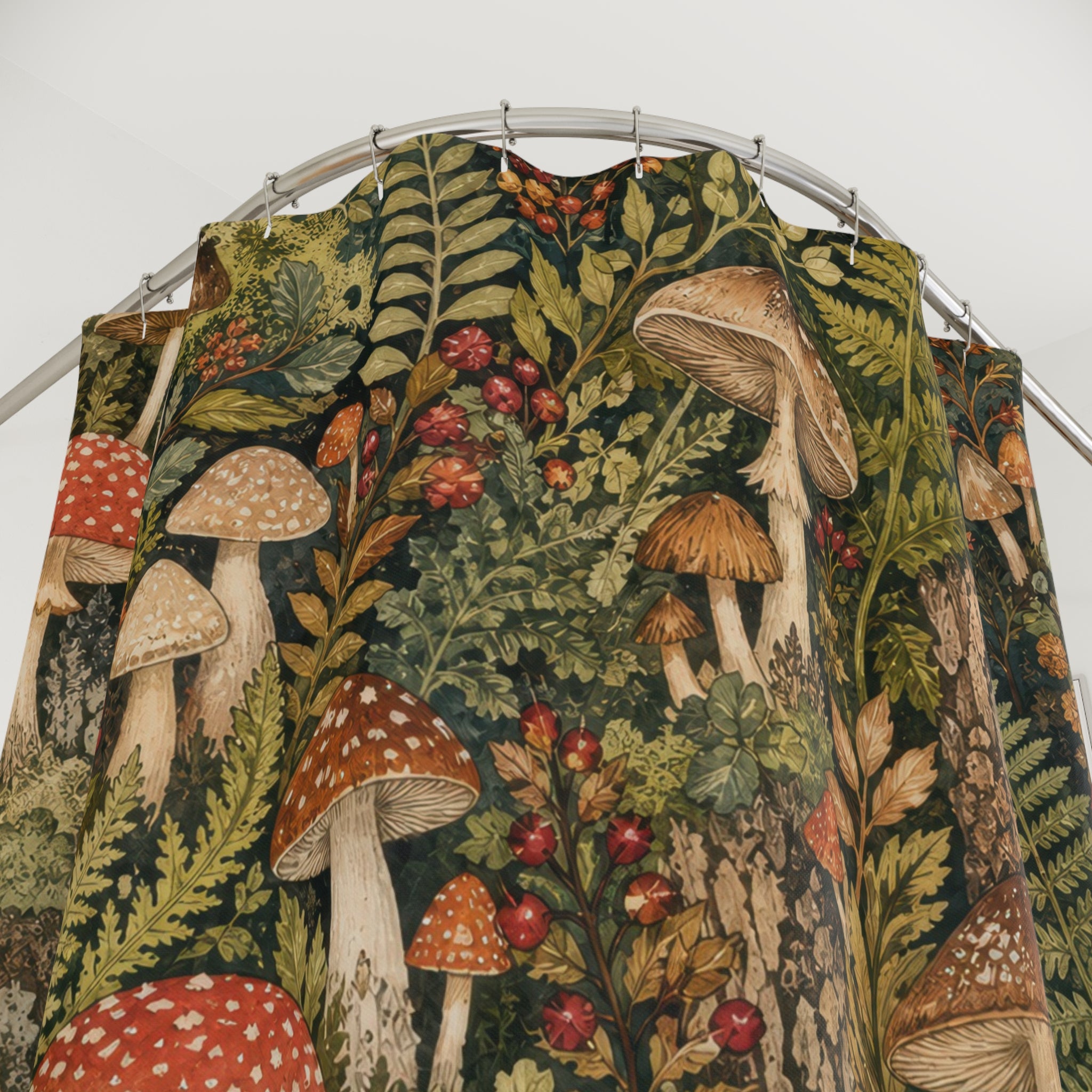 Unique Mushroom Shower Curtain