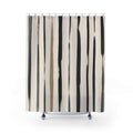 Irregular Brush Stripe Shower Curtain
