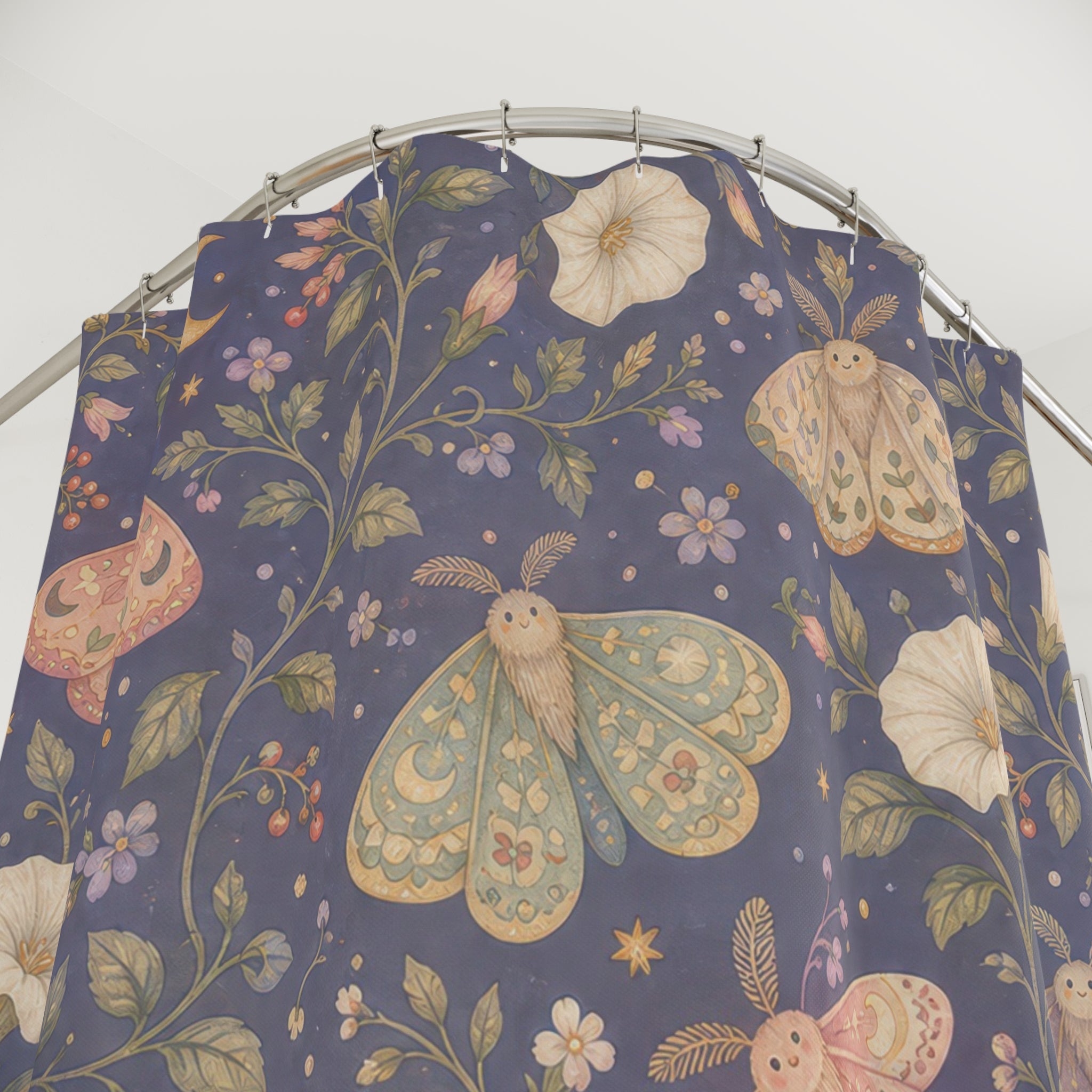 Dark Cottagecore Shower Curtain