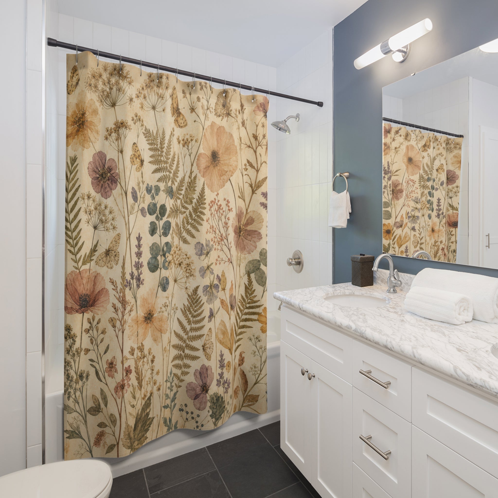 Wildflower Botanical Shower Curtain