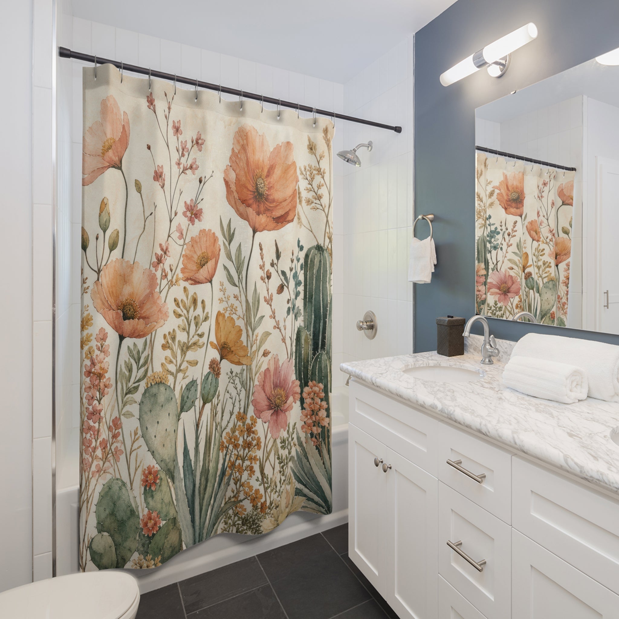 Boho Desert Shower Curtain