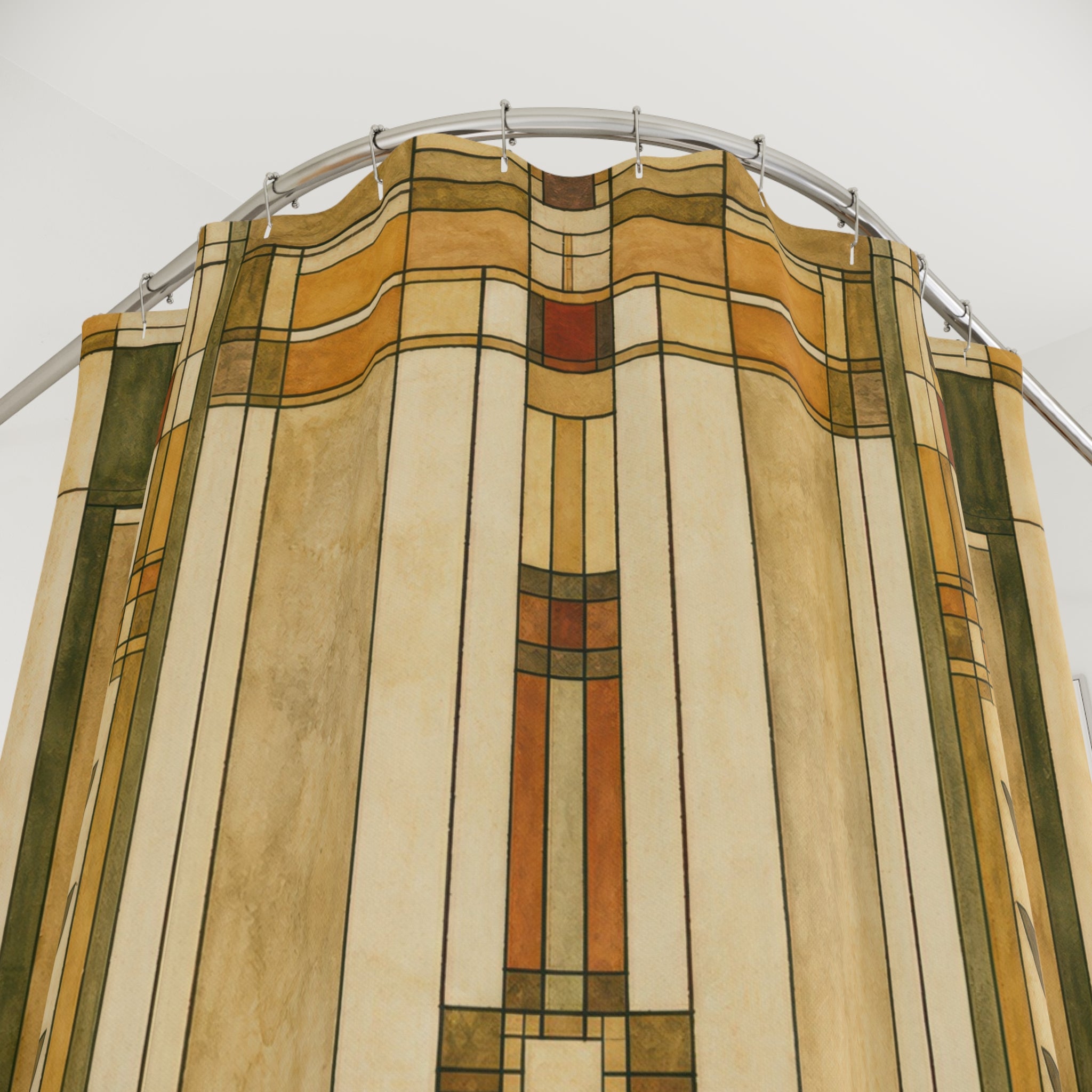 Prairie Art Glass Shower Curtain