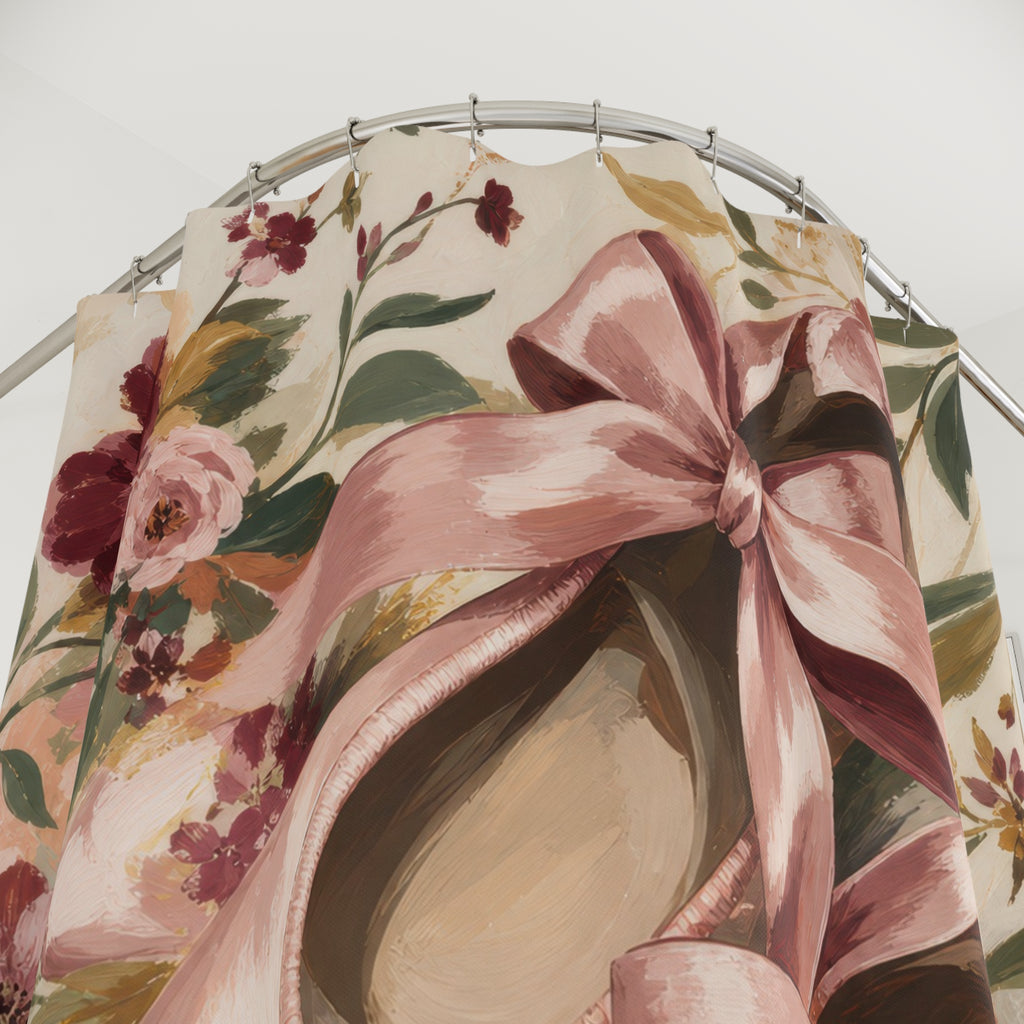 Ballet Slipper Bows Shower Curtain