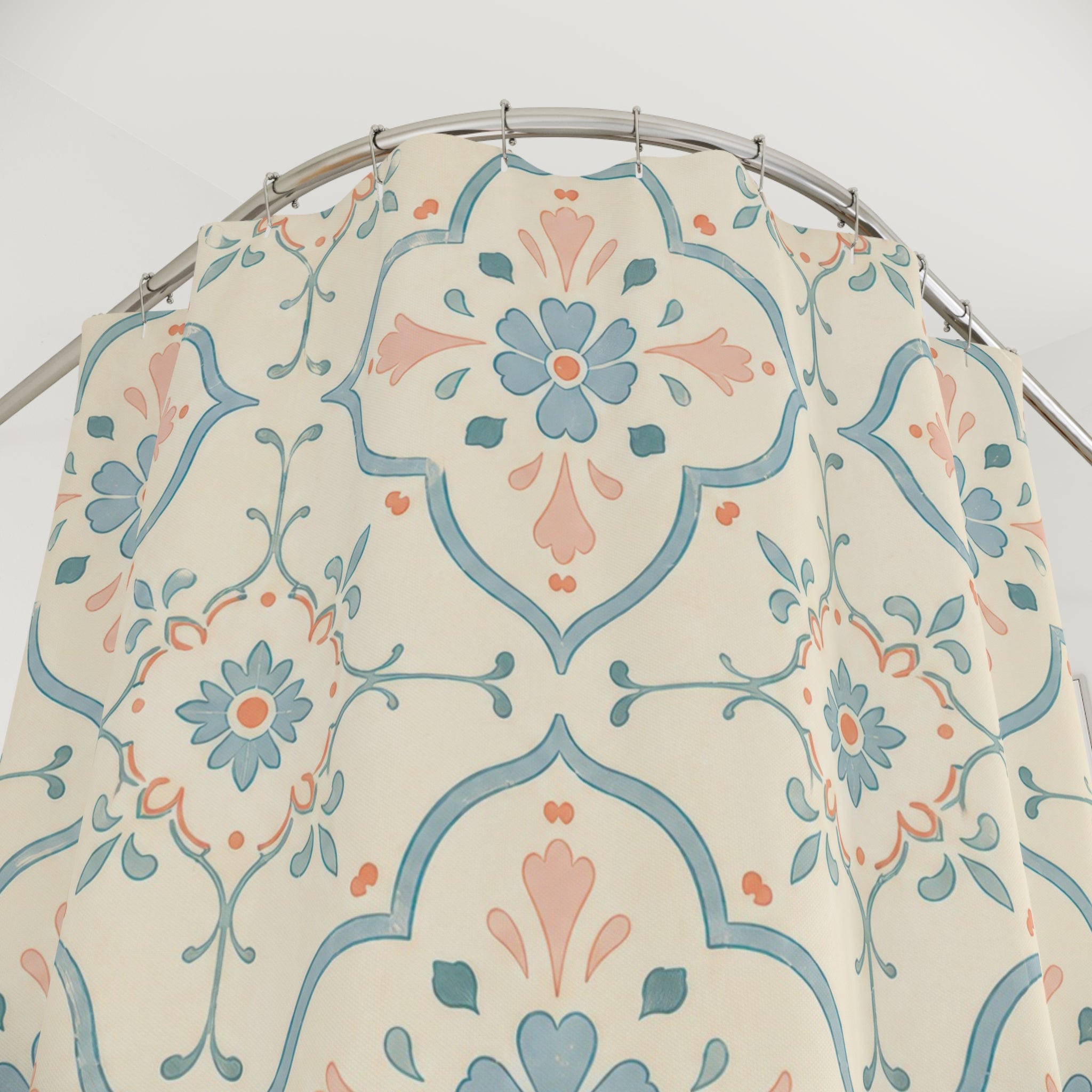 Retro Tile Shower Curtain