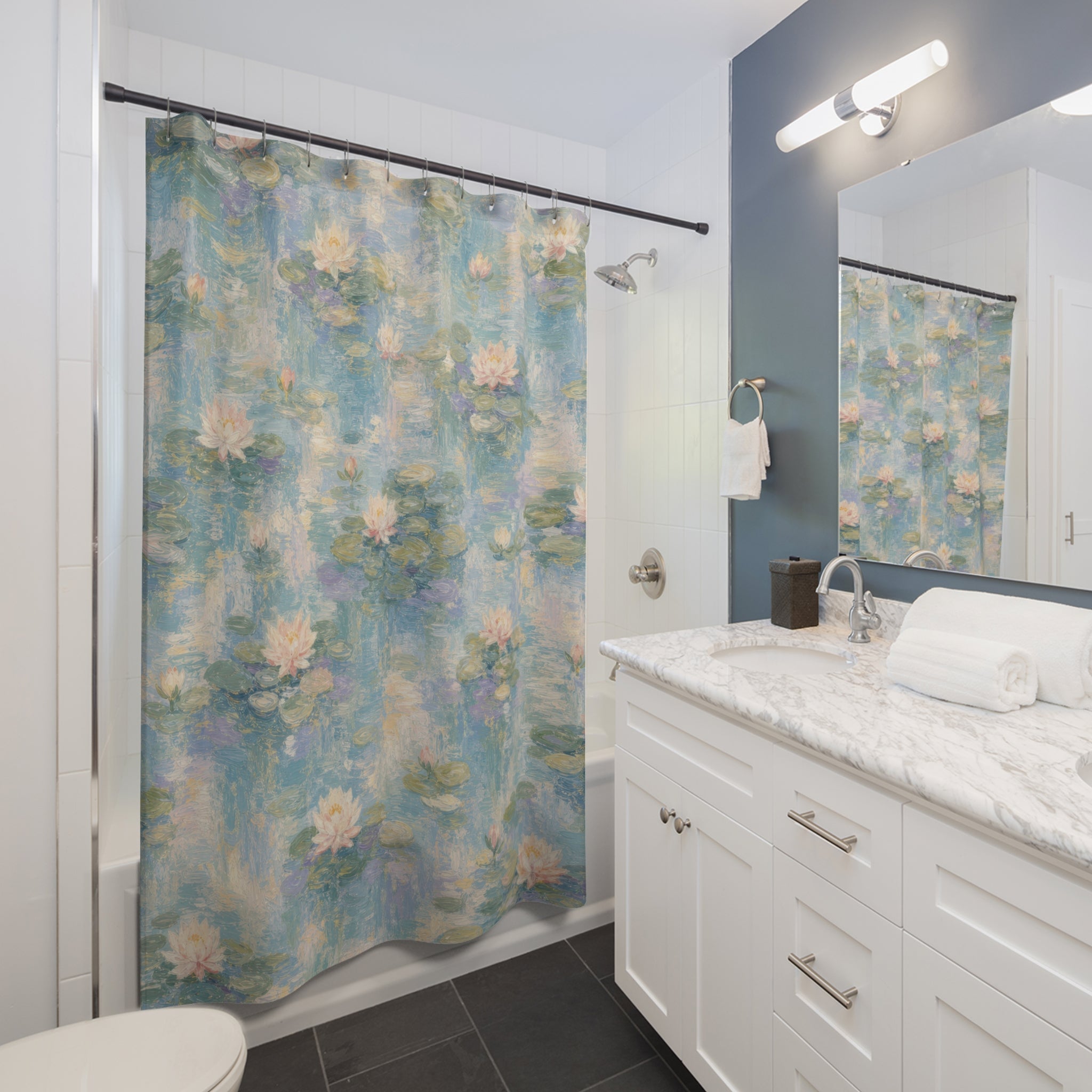 Water Lily Shower Curtain