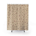 Tiny Rose Farmhouse Vintage Floral Shower Curtain