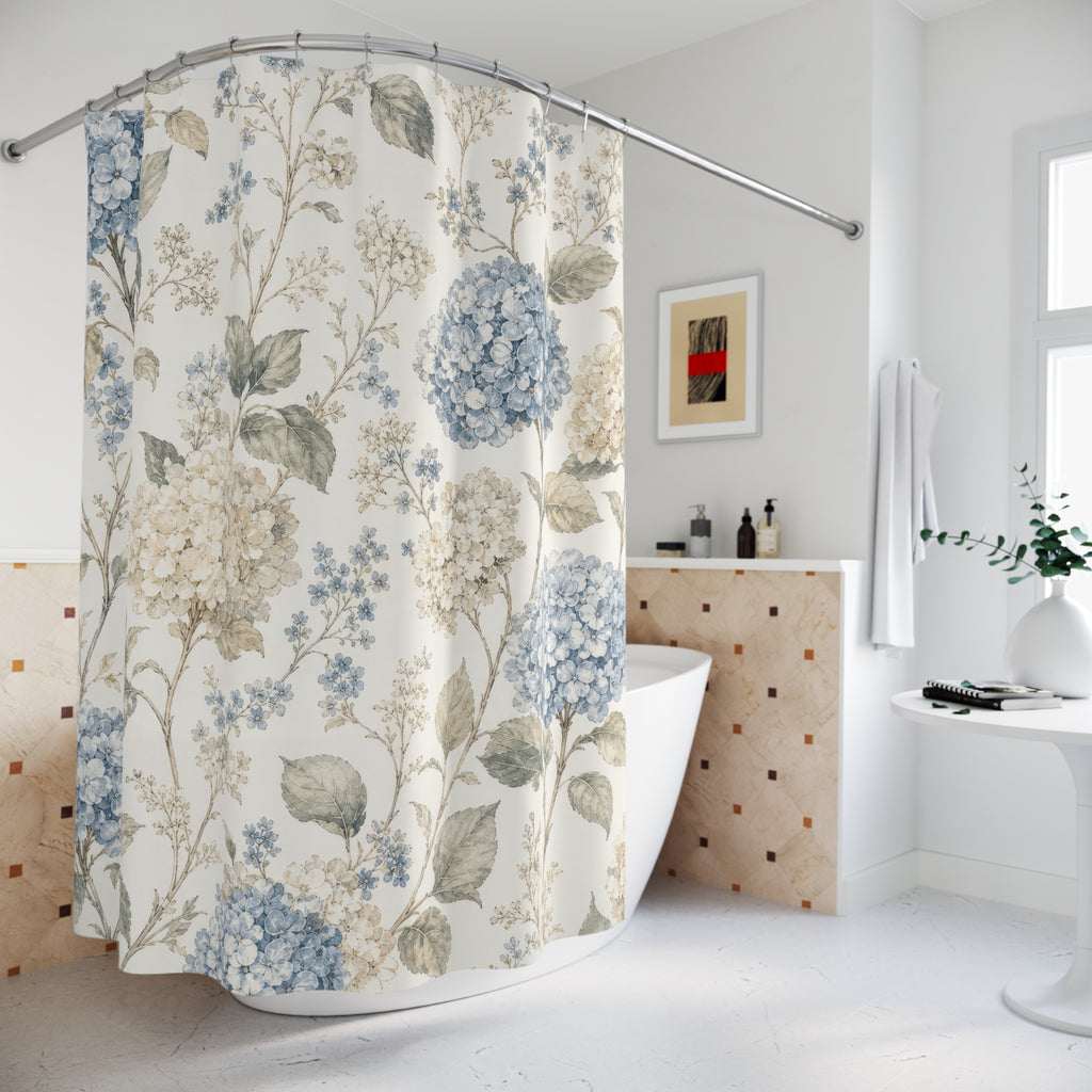 French Country Hydrangea Shower Curtain