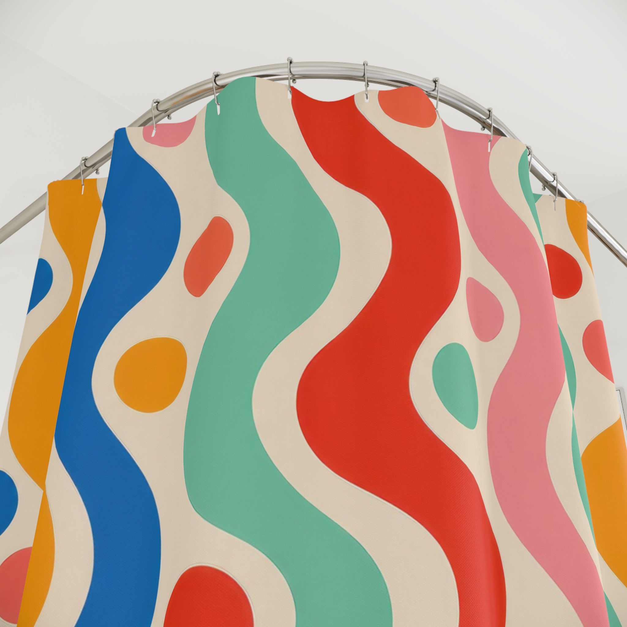Colorful Stripe Shower Curtain