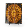 Gilded Solar Medallion Shower Curtain