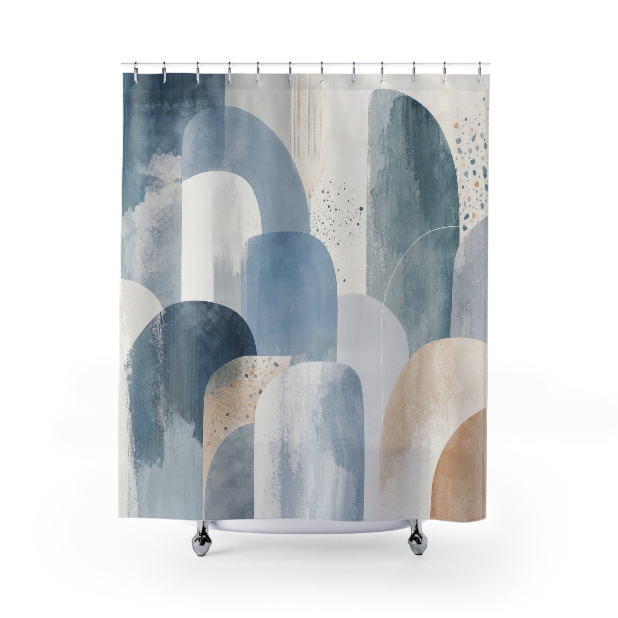 Soft Arch Watercolor Shower Curtain