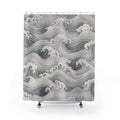 Grey Ocean Water Shower Curtain