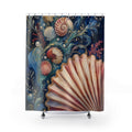 Baroque Shell Current Decorative Shower Curtain