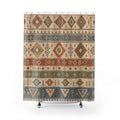 Southwestern Geometric Stripe Shower Curtain