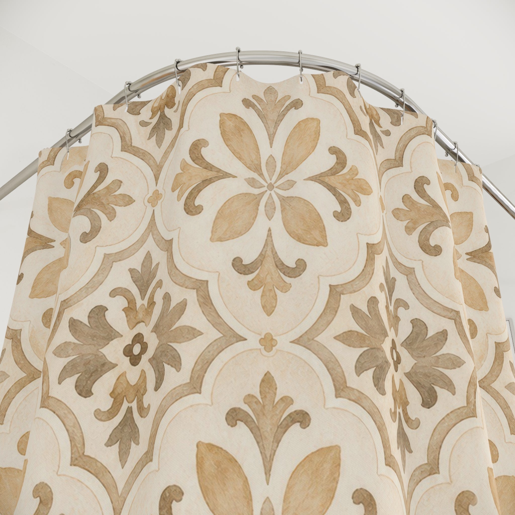 Vintage Tile Medallion Shower Curtain