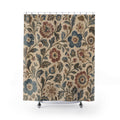 Rustic Tapestry Vintage Floral Shower Curtain