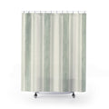Celadon Green Stripe Shower Curtain