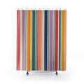 Rainbow Cabana Stripe Shower Curtain