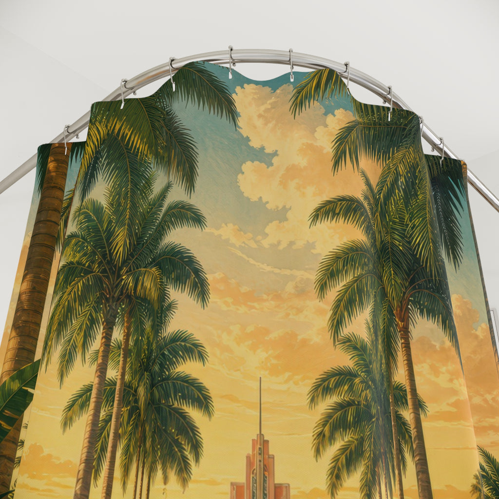 Tropical Palm Resort Garden Shower Curtain