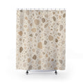 Beige Cream Stone Chip Shower Curtain