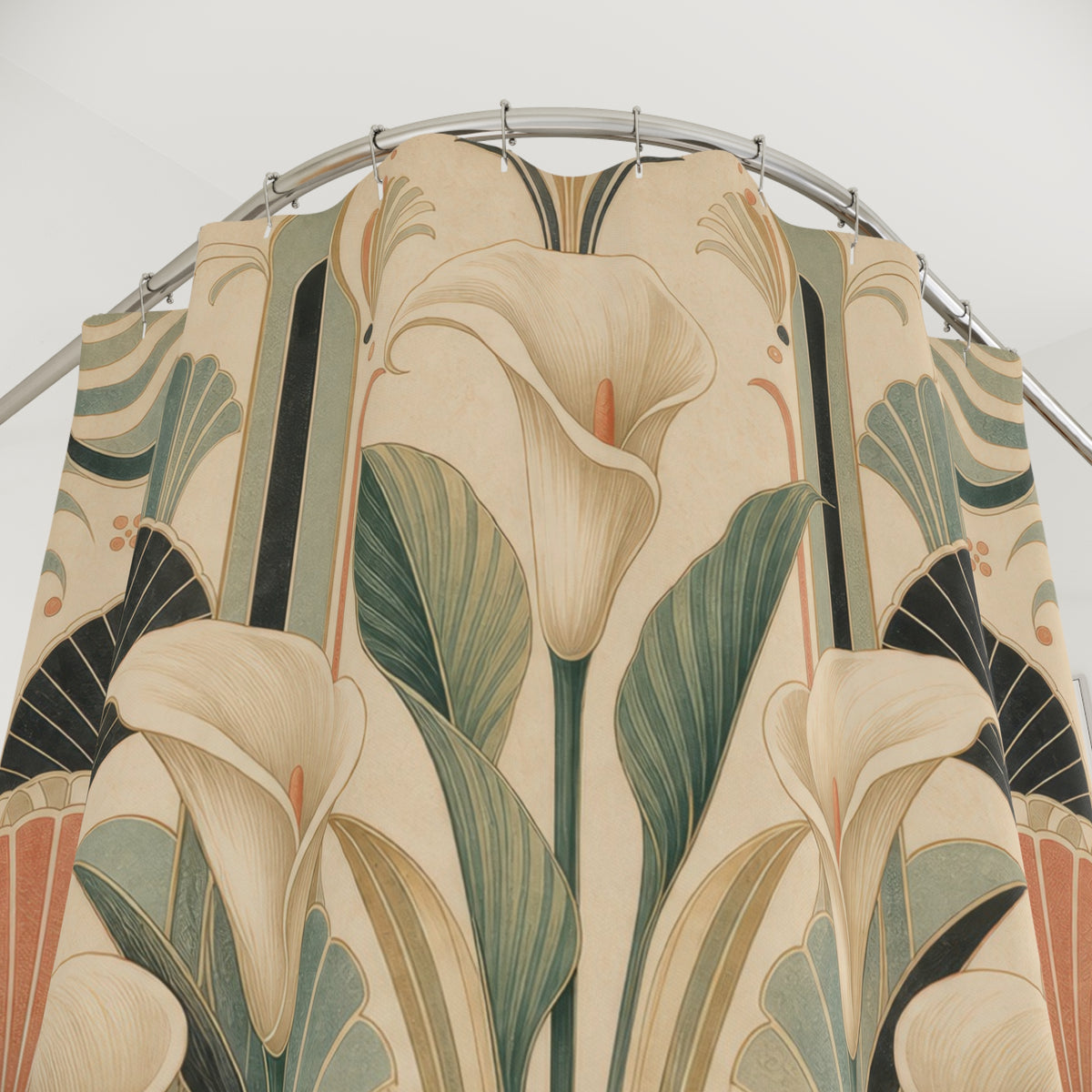 Art Deco Lily Shower Curtain