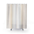 White Cream Wide Vertical Watercolor Shower Curtain