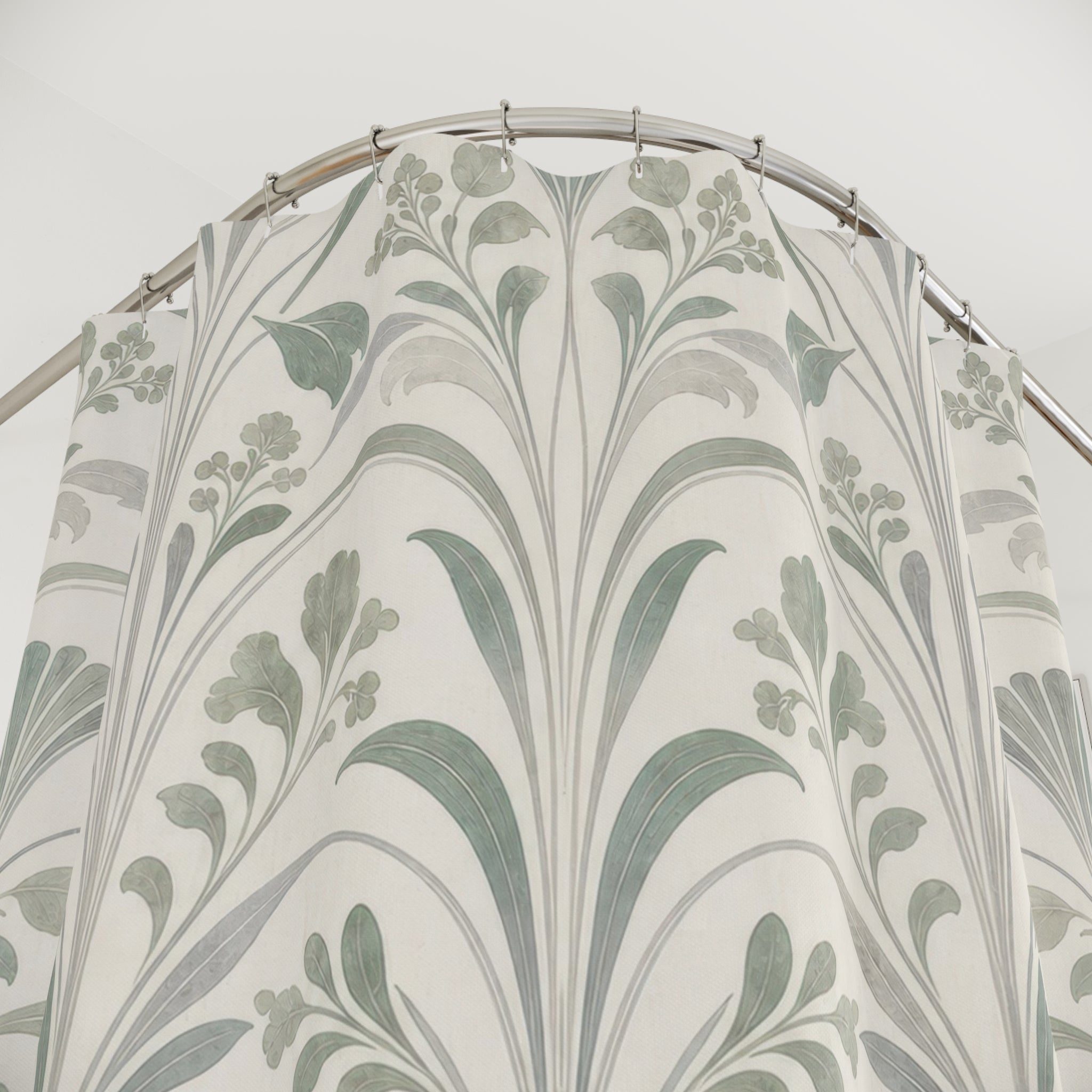 Sage Art Nouveau Shower Curtain