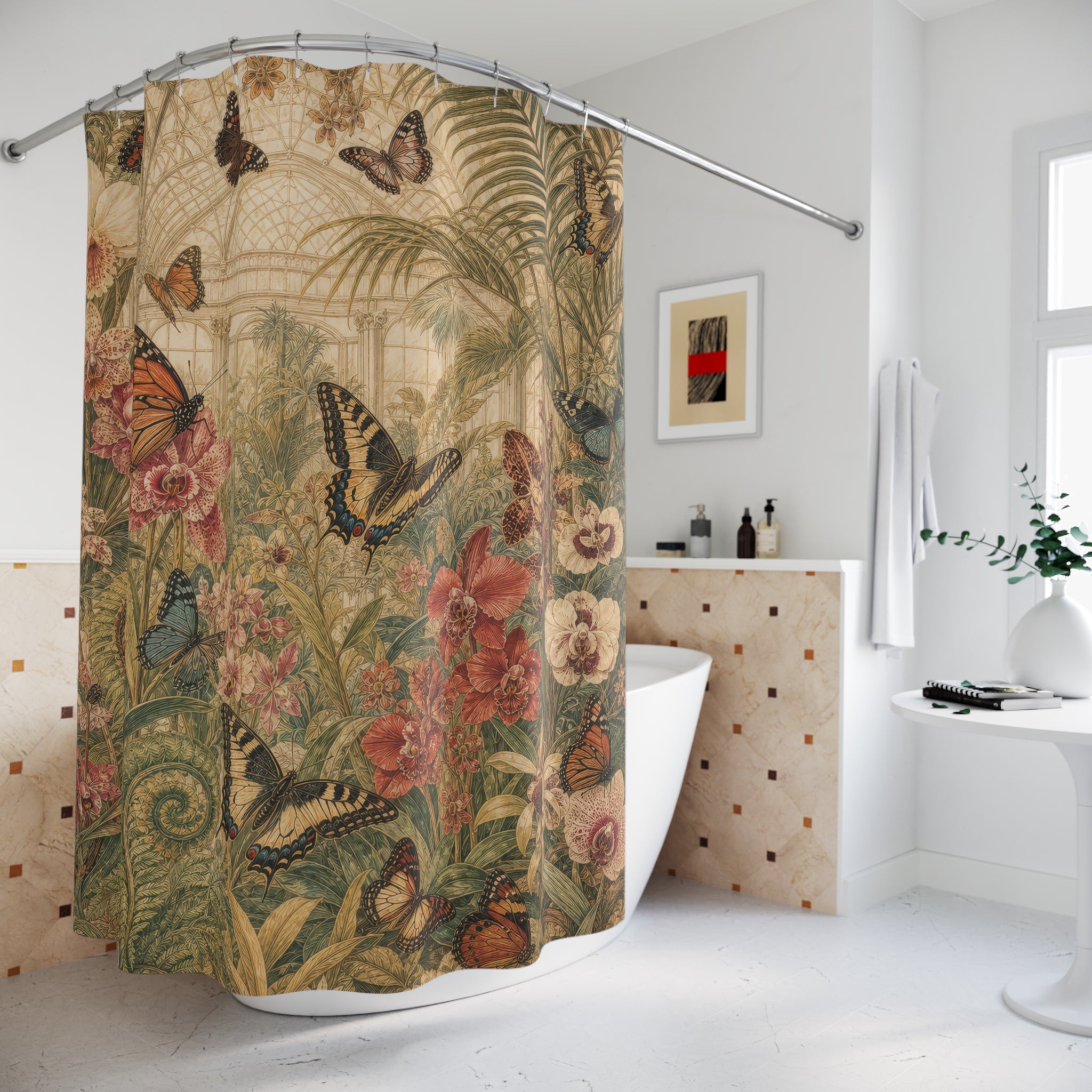 Butterfly Conservatory Shower Curtain