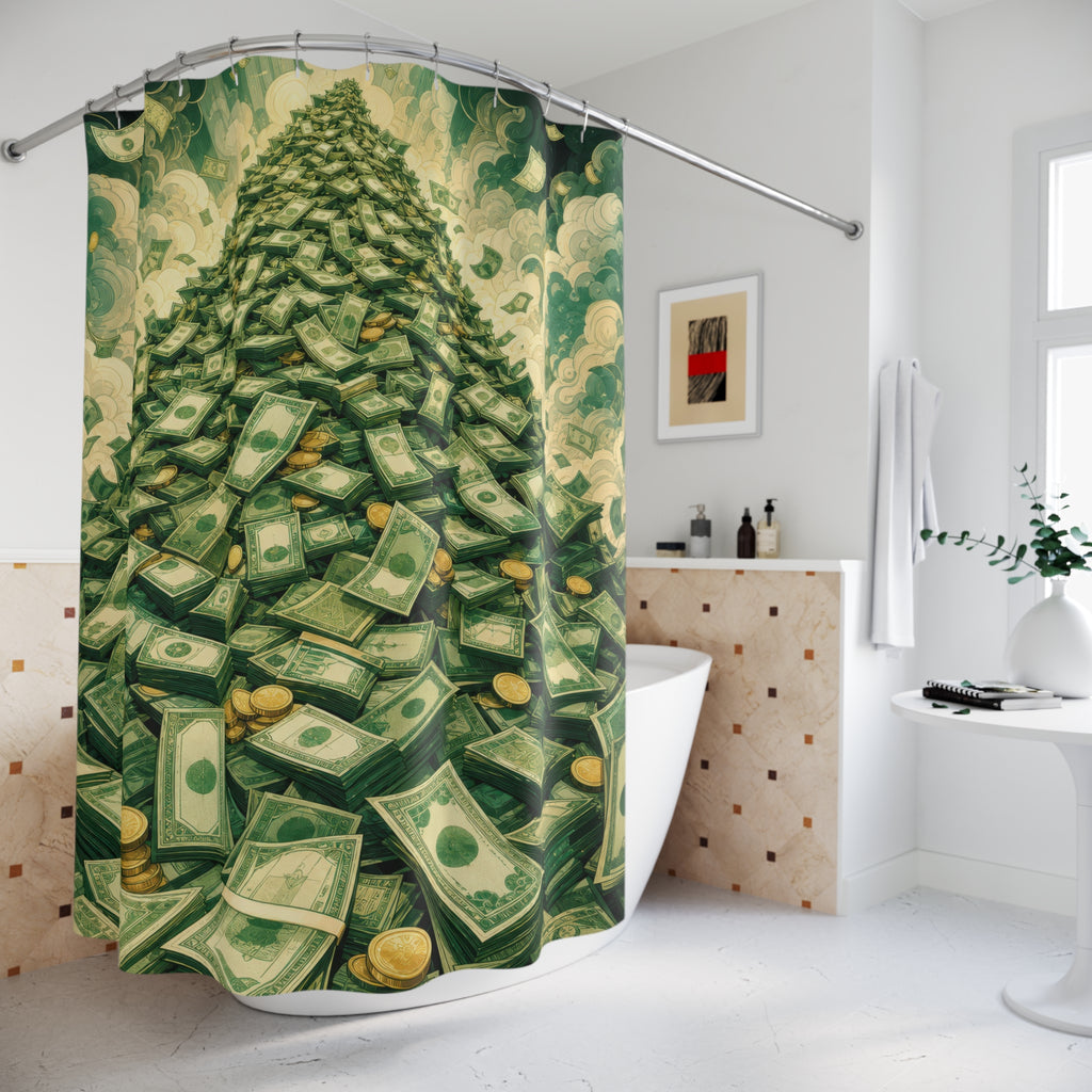 Money Mountain Cash Unique Funny Shower Curtain