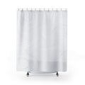 Modern White Shower Curtain, Abstract Marble Bath Decor, Faint Vein Pattern, Minimal Guest Bathroom Decor, Soft Neutral Style Decor