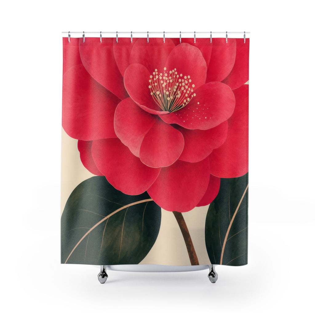 Hot Flower Pink Shower Curtain