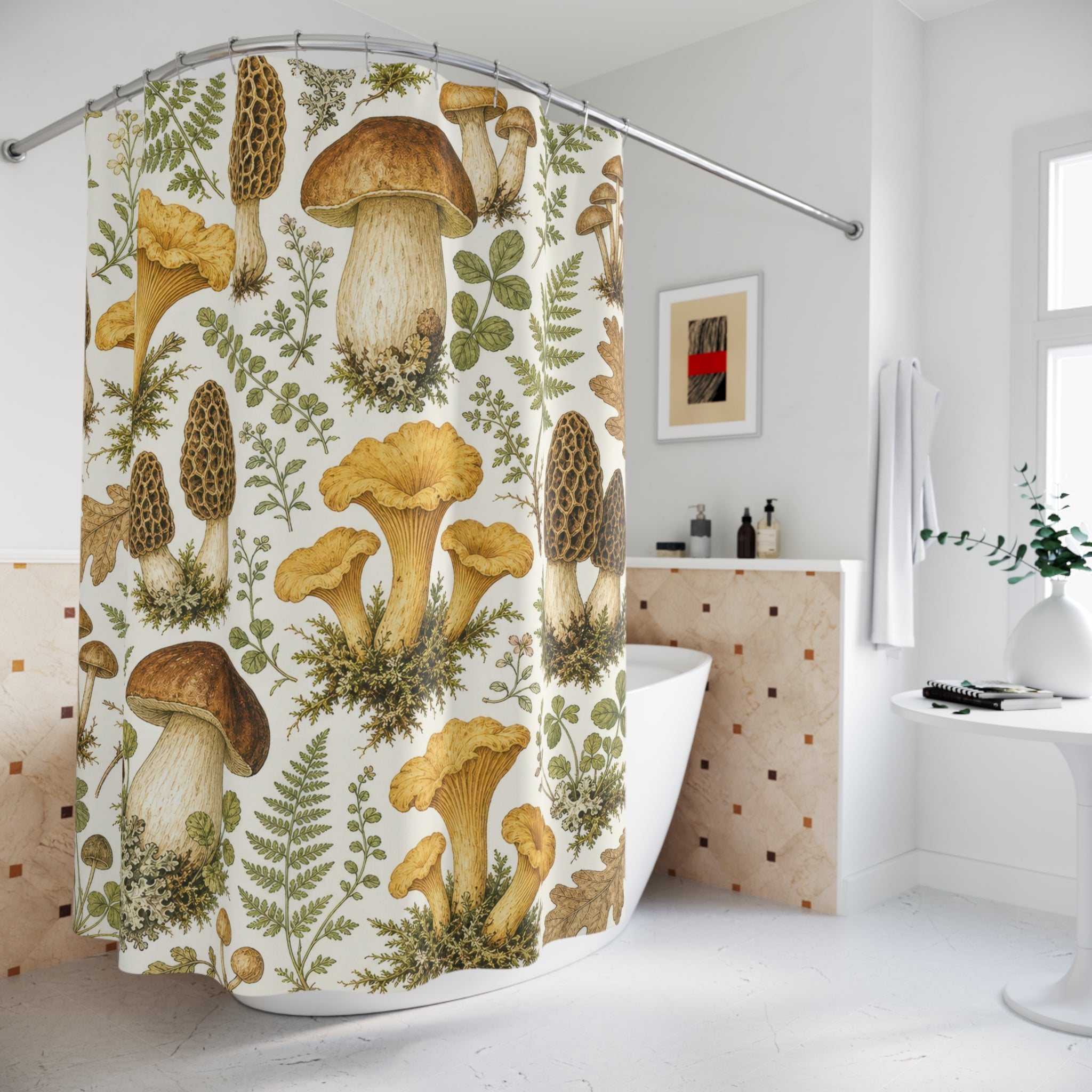 Woodland Fern Botanical Shower Curtain