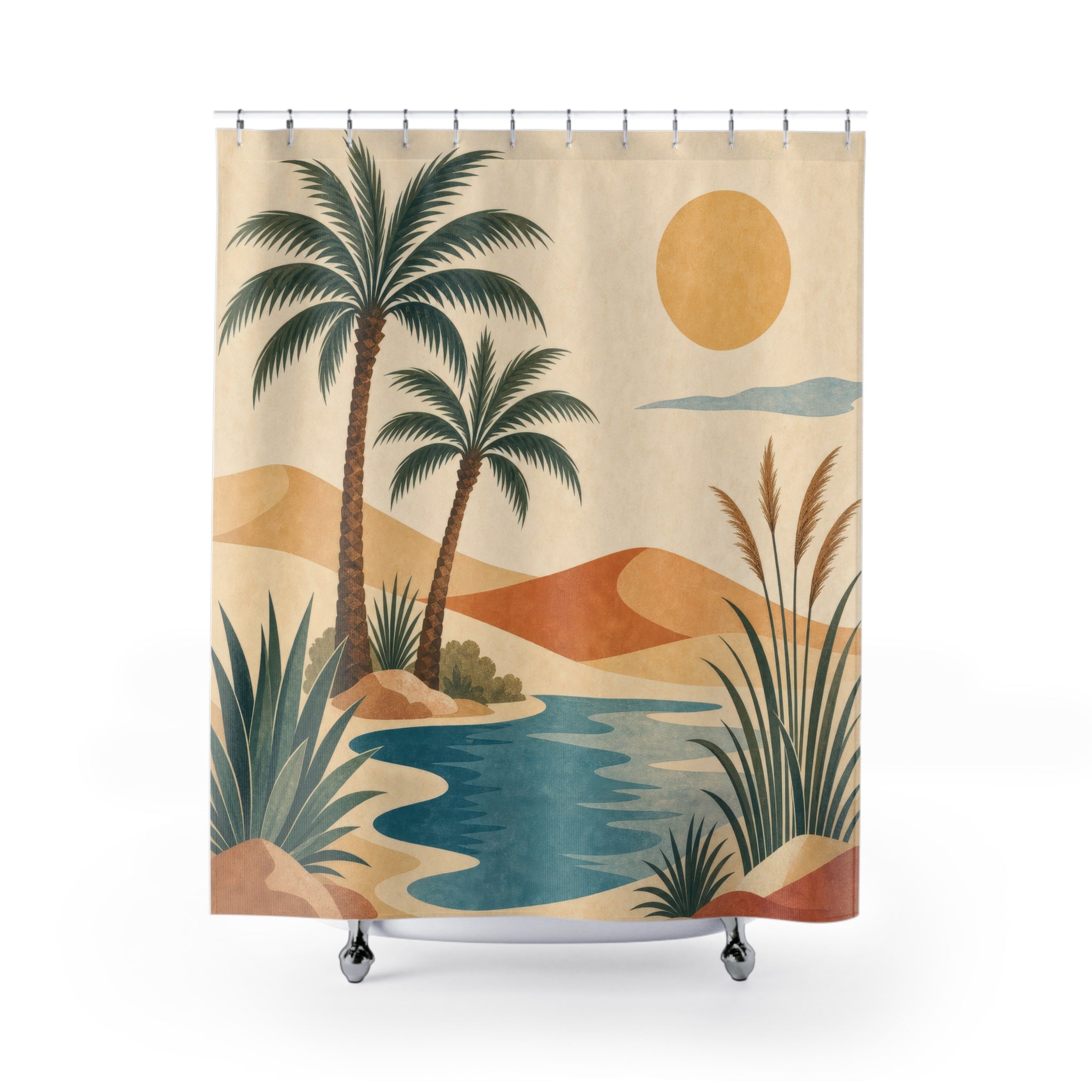 Oasis Desert Shower Curtain
