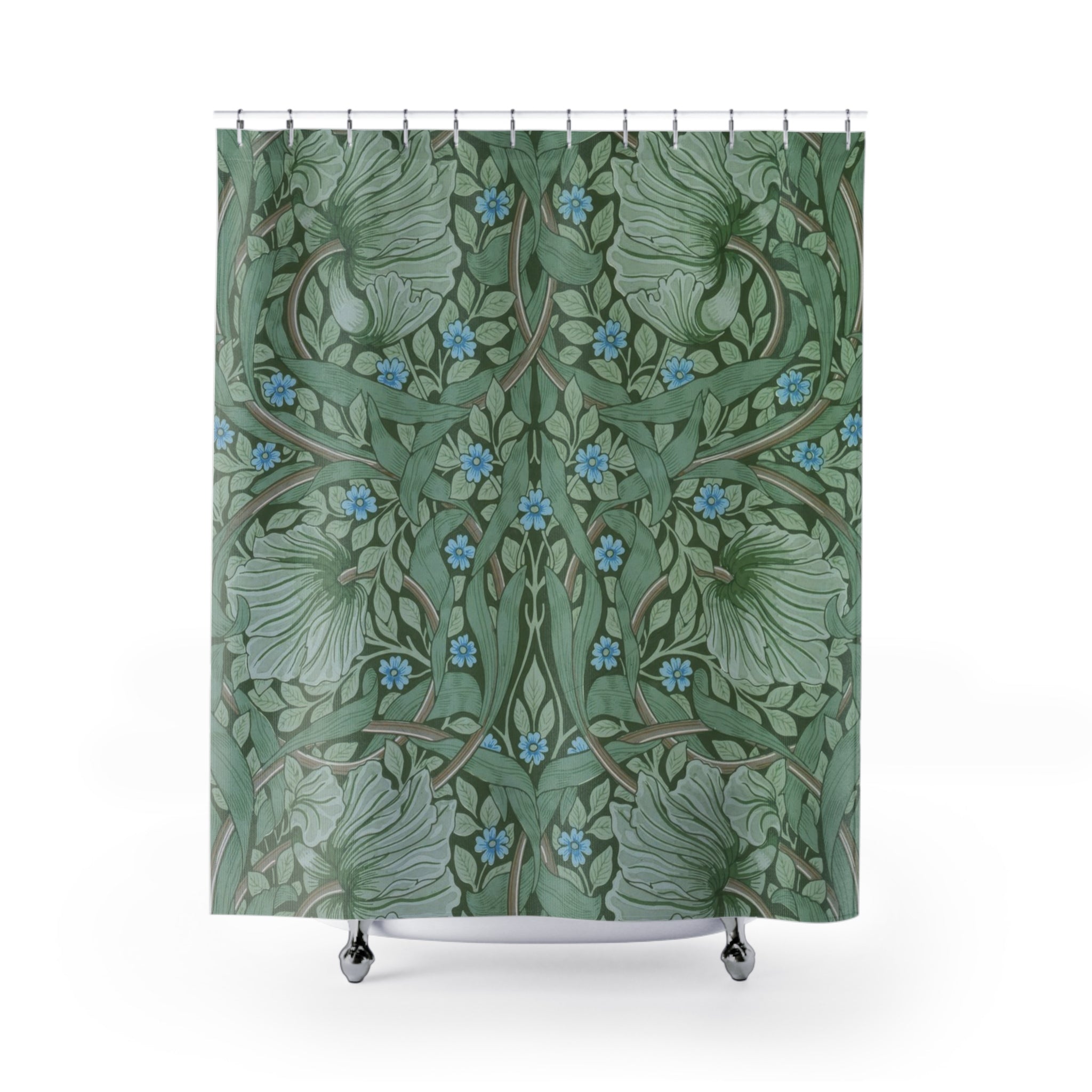 William Morris Pimpernel Shower Curtain – Green
