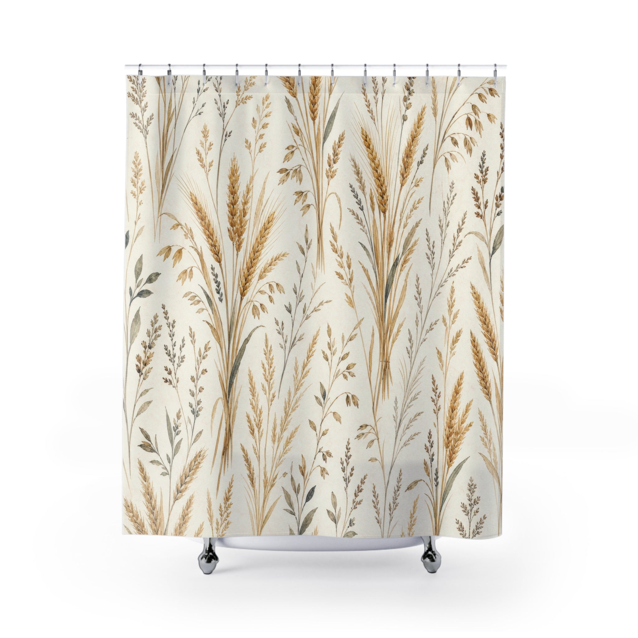 Wheat Grass Botanical Shower Curtain