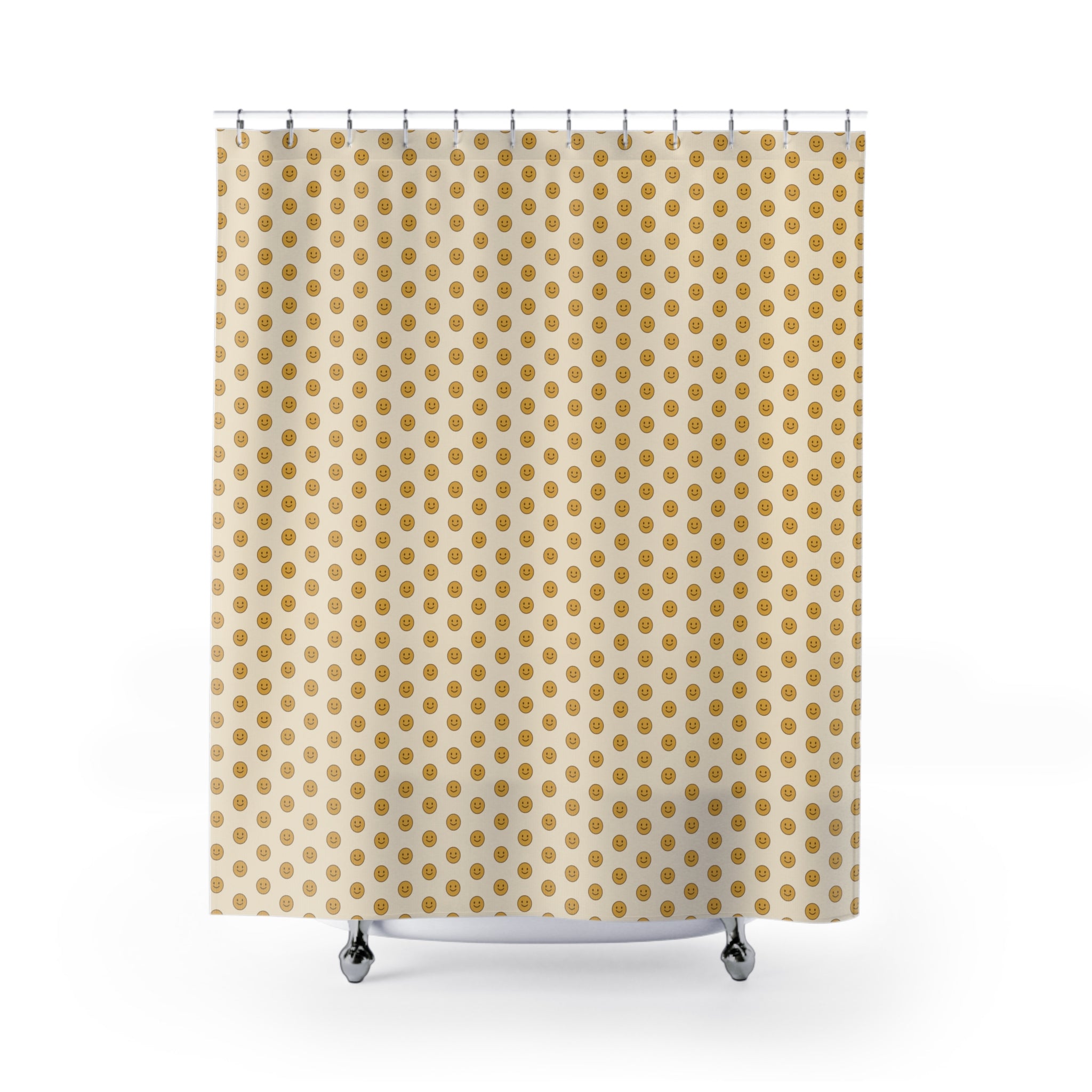70s Smiley Face Shower Curtain