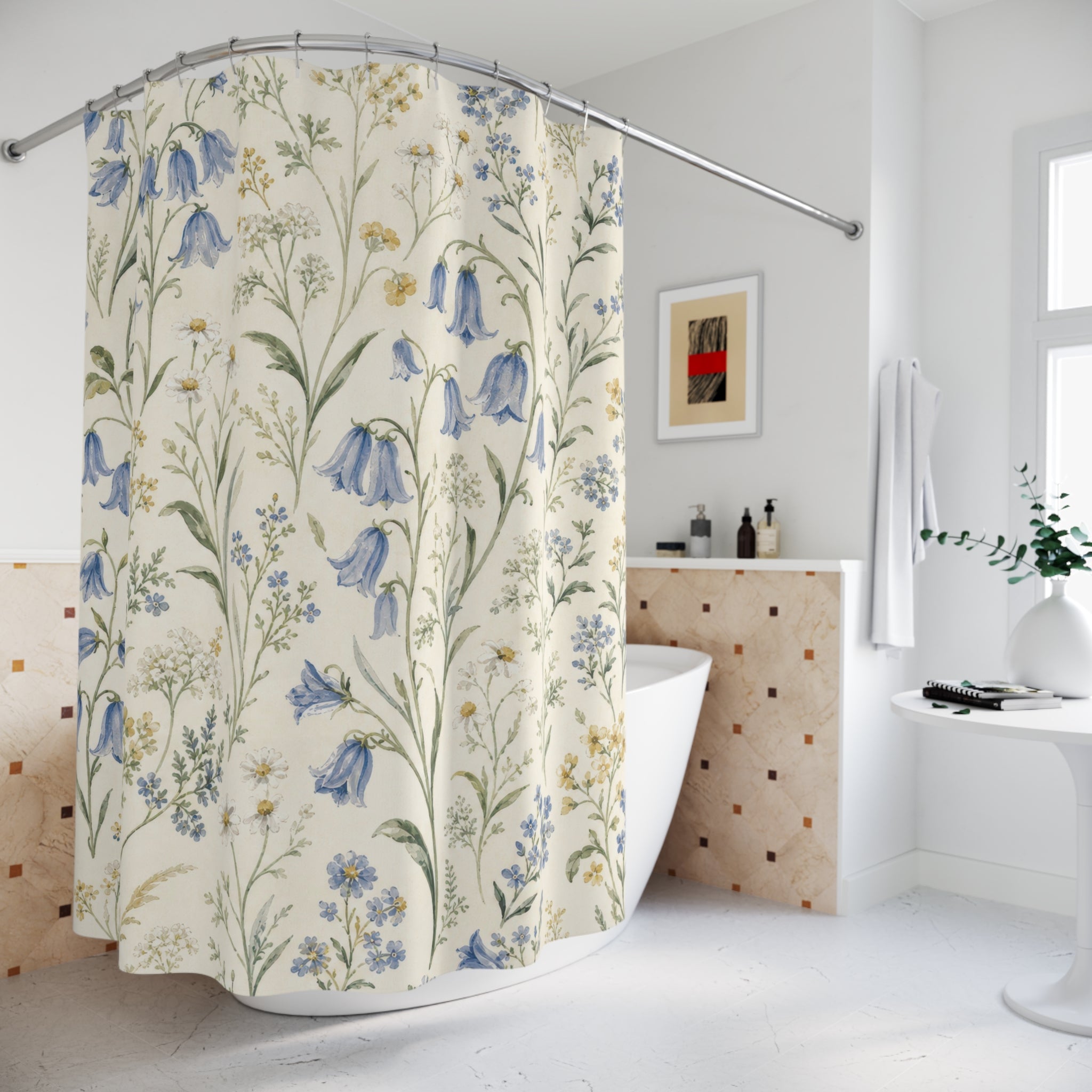 Country Wildflower Meadow Shower Curtain