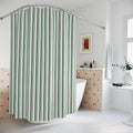 Green Stripe Shower Curtain – Sage Farmhouse