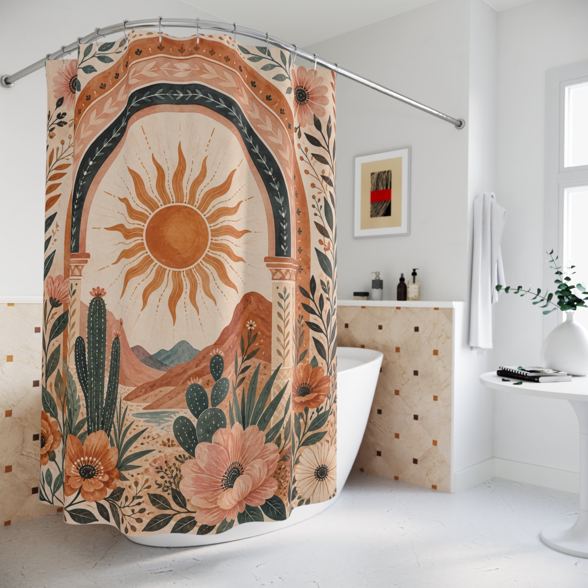 Boho Sun Shower Curtain