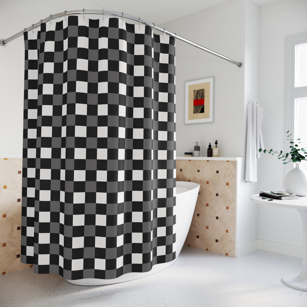 Black & White Buffalo Check Shower Curtain – Farmhouse