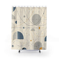 Abstract Math Geometric Shower Curtain