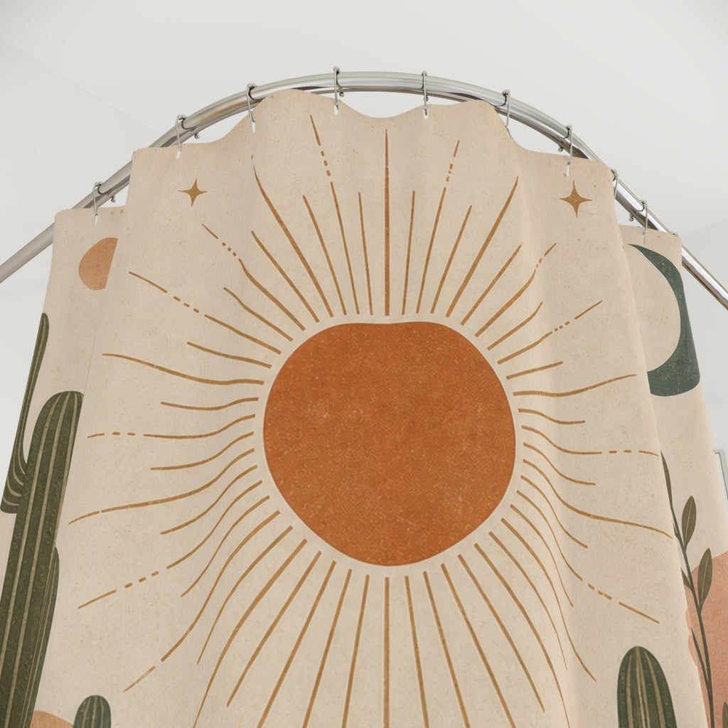 Cactus Desert Sunset Shower Curtain