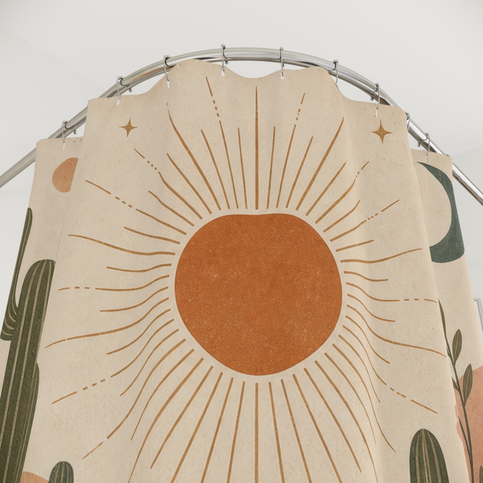 Cactus Desert Sunset Shower Curtain
