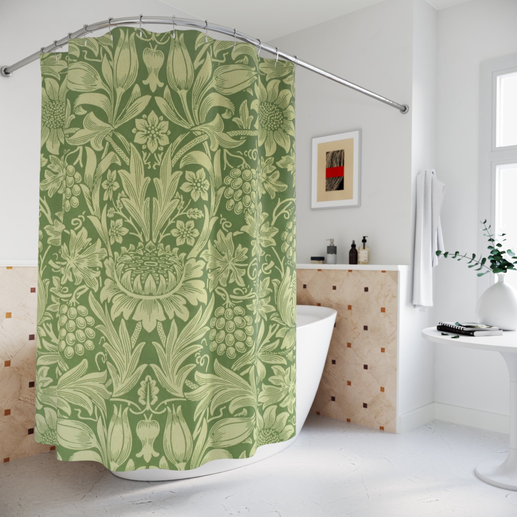 William Morris Sunflower Shower Curtain
