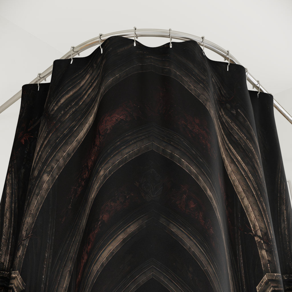 Dark Gothic Crypt Shower Curtain