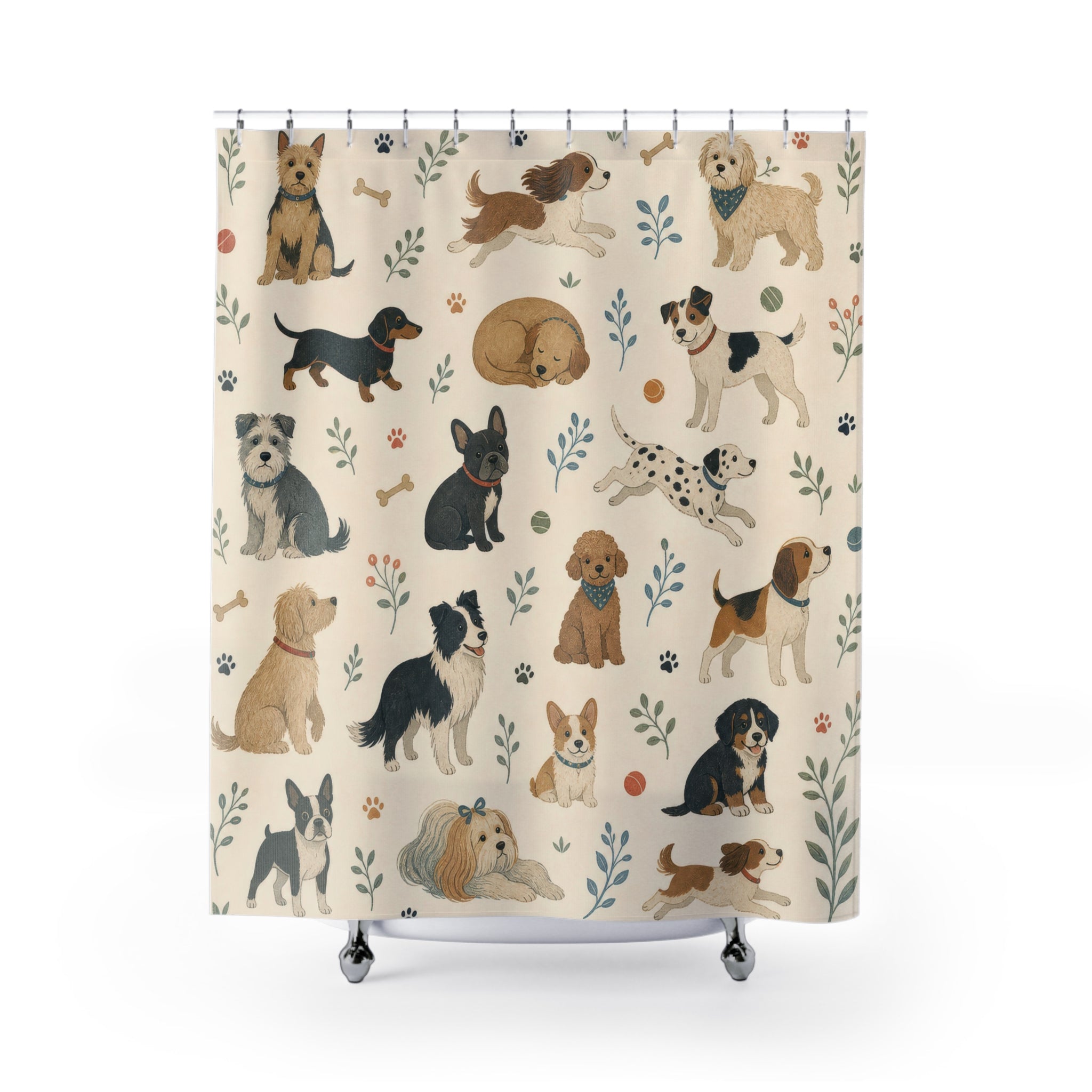 Pet Dog Shower Curtain: Pet Shower Curtain