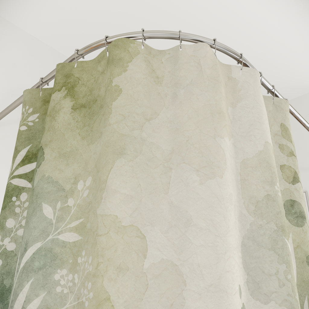 Matcha Wash Print Shower Curtain