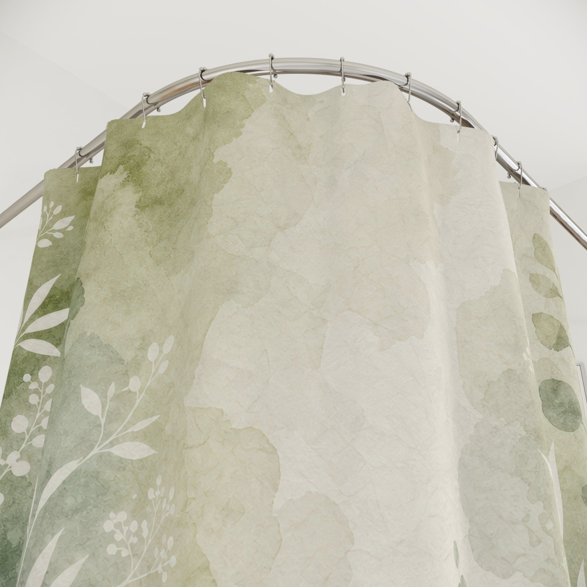 Matcha Wash Print Shower Curtain