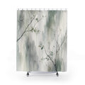 Misty Watercolor Branch Shower Curtain